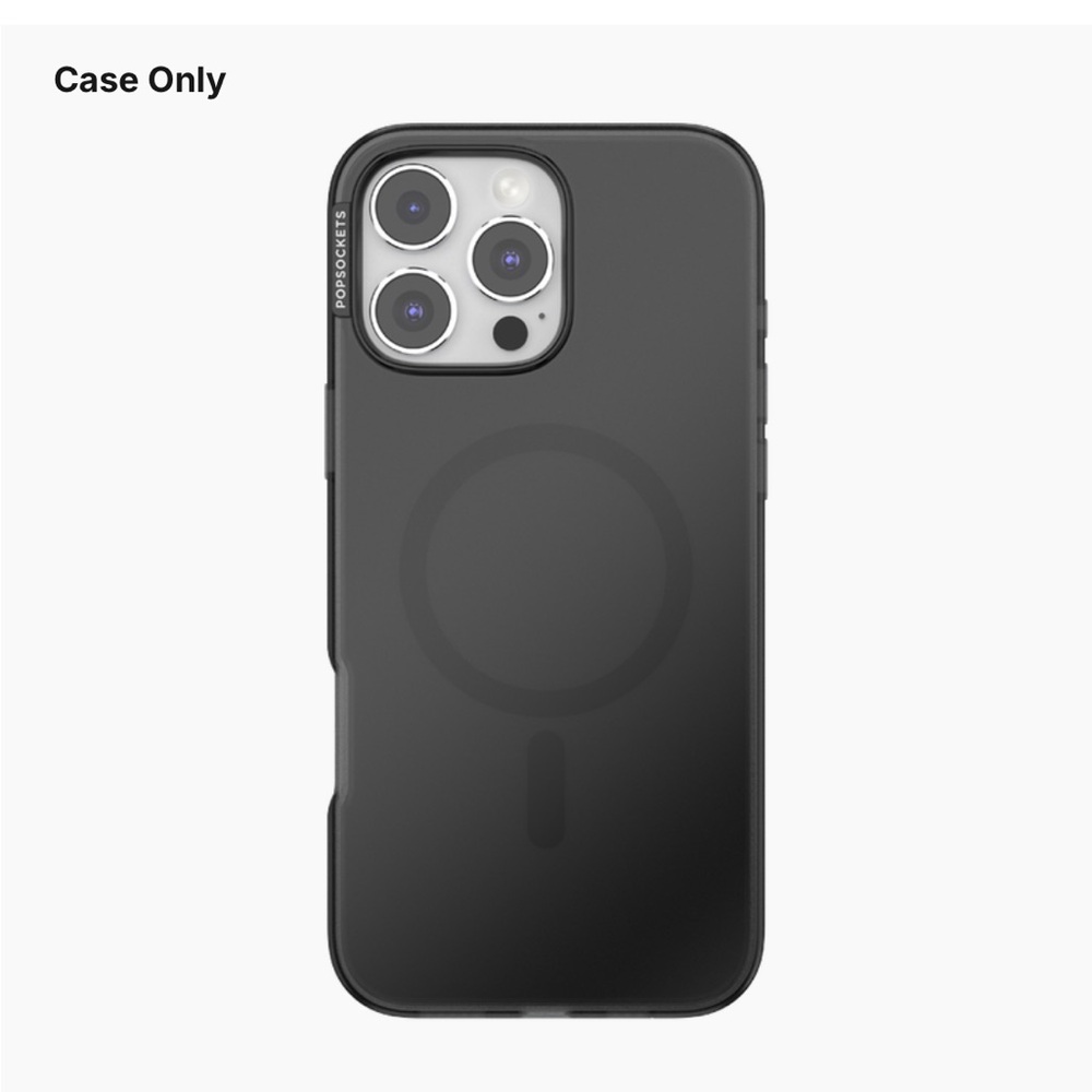Black iPhone pop socket Case